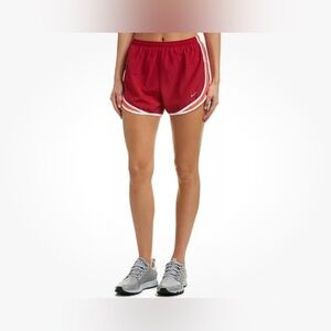 Nike Dri-Fit Tempo Running Shorts in Maroon/Orange Size Small